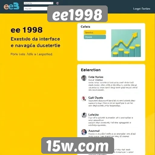 Estudo da interface e navegação do site ee1998